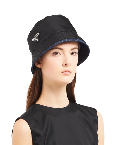 prada womens bucket hat|prada denim hat.